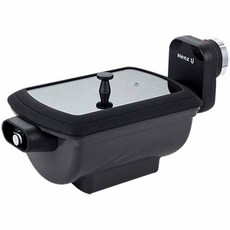 Henz Viking 炊具自動旋轉自動烤箱原裝黑色 46 x 22.5 x 23 cm + AA 電池 2 節 + 數字定時器, HU-1000