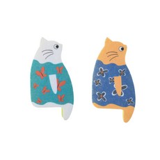 貓咪海綿菜瓜布2件組, 1套