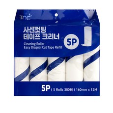 TNC斜切膠帶清潔器替換裝 300次份, 5個