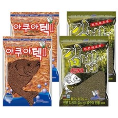 경원산업 아쿠아 베스트 커플 떡밥 세트 아쿠아텍2 2p + 김밥 2p, 1세트