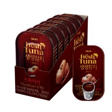 SAJO 鮪魚罐頭 辣味, 115g, 6罐