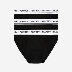 PLAYBOY 女性外露腰帶三角褲 3件組 PWP3611, 100