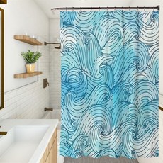 Air 浴室重點浴簾 TYPE 14 150 x 180 cm, 1個