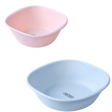 MONACO OLIVE La Pastel方形臉盆 小+大 2件組, 1套, 粉紅色, 天藍色