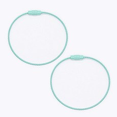 ButtonKing 高級彩色線圈, 2個, 薄荷綠