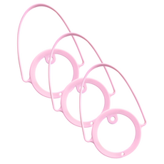 더자카 실리콘 텀블러스트랩 홀더 컵타이, 핑크, 3개