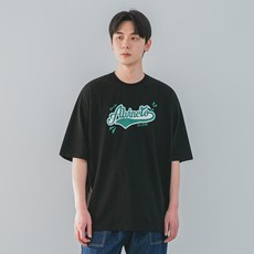 앨빈클로 어슬레틱 로고 오버핏 통기성 반팔티 AST4865