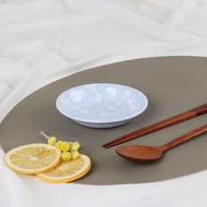 레트로 분식그릇 떡볶이 팝 삼총사 3호, BLUE, 4개