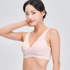 슈라네 바람난 인견 심플 레이스 노와이어 몰드 스포츠 브라탑 CM21204