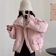 PEONIST 女款可愛造型口袋短版保暖外套