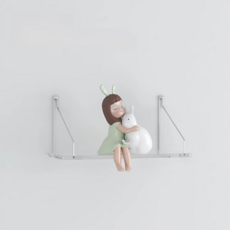 Younco 室內裝飾壓克力壁掛架, 1層, 透明