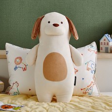 Modern House 柔軟觸感牛奶狗狗長抱枕