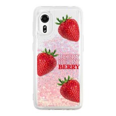 유스픽 레터링 후르츠 글리터 휴대폰 케이스