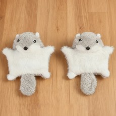 데이소이 고양이 다람쥐 인형 장난감 ONE SIZE, 1 그레이, 2개