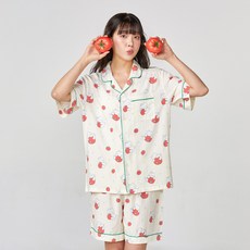 BUTTERSHOP Vegigang 人造絲短袖睡衣上下套裝