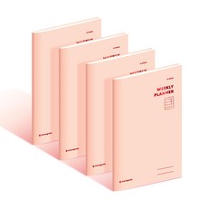 모노그램 16WEEKS 위클리 플래너 MG-0047, 카니발 핑크, 4개
