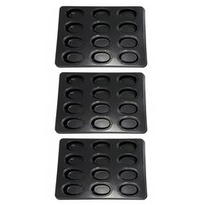 DM長橢圓形12格麵包烤盤, 3個