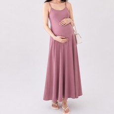 I CAN SIMPLE 女款可愛色彩孕婦無袖連身裙