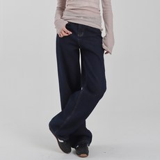 SUBI.JEANS 女款長版/短版原色直筒牛仔褲 751