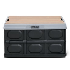 URBAN CAR 木質頂板折疊箱, 黑色, 1件