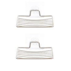 제이라이프 씨즈 스틸 비누 받침대, 실버, 2개