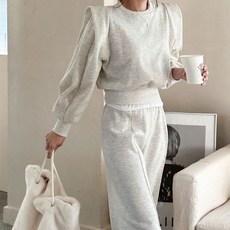 NANING9 女款防曬大學T + 長褲套裝 春季版