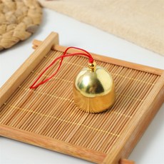 앞날창창 현관 풍경종 미니 도어벨 인테리어 종, 레드 합금