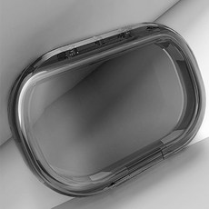 다르니나 휴대용 사각 틀니 치아 보관함, 그레이 2, 1개