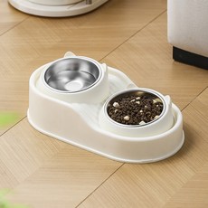 PASTEL PET 寵物喵喵防溢食碗 FREE(12.5 x 40 cm), 白色, 1個