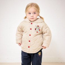 mollimelli 兒童星際柯基大翻領鋪棉夾克