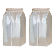 流動防塵衣架半透明寬罩S, 1件, 2個