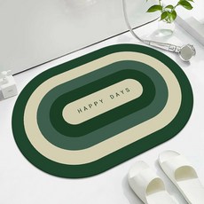 WIDHOME 繽紛快樂時光防滑地墊, 綠色