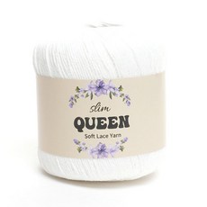 삼남뜨개실 슬림퀸 인견 비스코스 가벼운 의류 뜨개실 50g, 01 화이트, 1개