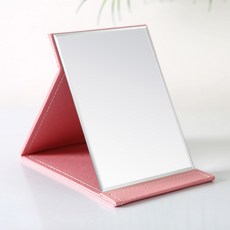 네이처타임즈 접이식 휴대용 탁상거울 대형, 핑크