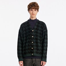 男款Bulky Brushed提花開襟衫