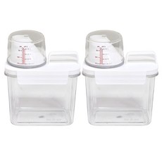 Ju and Ji 多用途手柄型洗滌劑分裝瓶 1.1L, 透明, 2個