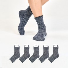 에이원패션 여성용 무압박 네프사 무지 미니 양말 5켤레 세트