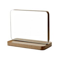 심플한 우드 탁상 거울, 브라운