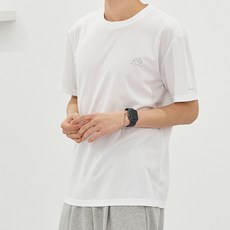 Brown Studio 機能性涼感 ALASKA 短袖T恤, 白色