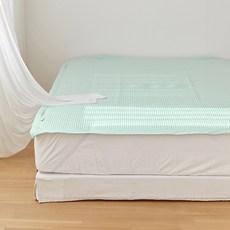 maatila Cool Hydro Duralon 涼感固定帶夏季床墊, 涼感墊, 純淨薄荷綠