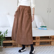 봉봉스토리 셀로나 코듀로이 리본 스커트 임부복