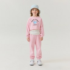올리반 여아용 러블리 하트 조거 팬츠 상하의 세트