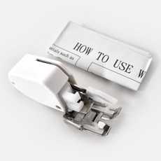 JSTrading 家用針織皮革鋪棉絎縫一體式同步壓腳 MH-b003, 1個, 白色