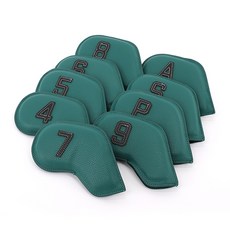 TECH SKIN 彩色皮革高爾夫球桿保護套組, 黑暗的森林