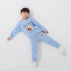KIDSCREW 兒童刷毛Easy Bear上衣褲子套裝