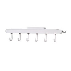 強力黏貼式 6孔掛鉤架D750222, 1個, 灰色