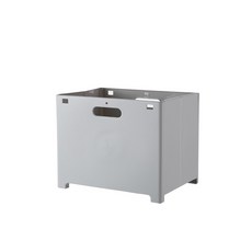 Booth Market 掛式折疊洗衣籃 M, 灰色, 1個