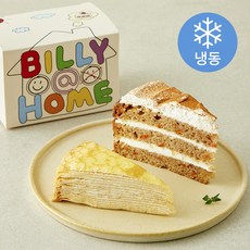 빌리엣홈 밀크 크레이프 + 당근 케이크 (냉동), 135g, 1개