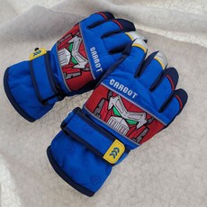 Hello Carbot 衝鋒戰士 男童臉部圖案五指防寒手套 LGCBG50023