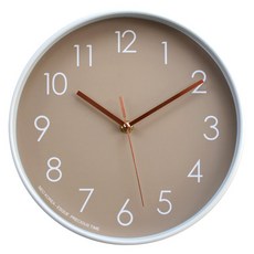 MJK 250 靜音感嘆掛鐘, 深米色